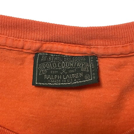 POLO COUNTRY RALPHLAUREN　"MADE IN USA" S/S TEE .OG