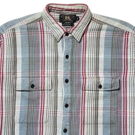 RRL RALPHLAUREN　HEAVY FLANNEL SHIRT (三つ星タグ)