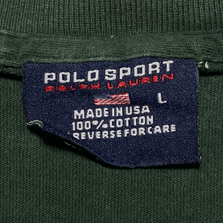 POLO SPORT RALPHLAUREN　 "MADE IN USA" SCRIPT LOGO S/S TEE