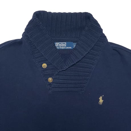 POLO RALPHLAUREN　"ELBOW PATCH" CARDIGAN