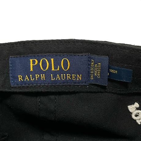 POLO RALPHLAUREN　"POLO BEAR" 6-PANEL CAP (BLACK)