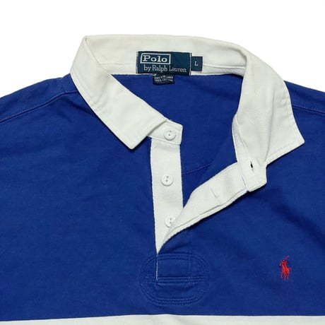 POLO RALPHLAUREN　"3COLOR STRIPE" S/S RUGBY SHIRT