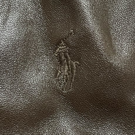 POLO RALPHLAUREN　"LEATHER" SWING TOP