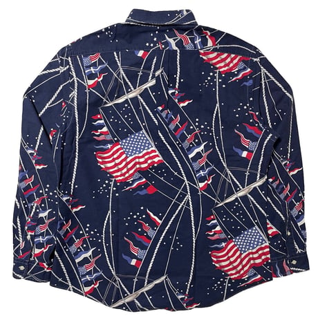 RALPHLAUREN　"BIG AND TALL USA FLAG" BUTTON DOWN SHIRT