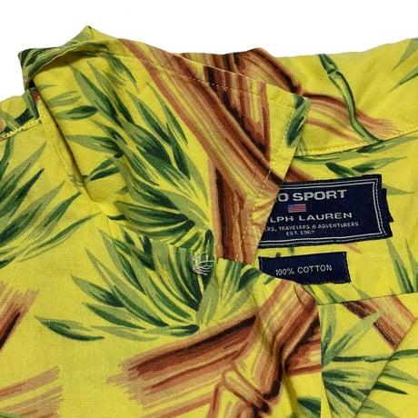 POLO SPORT RALPHLAUREN　"BAMBOO" OPEN COLLAR SHIRT