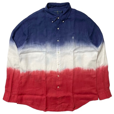 RALPHLAUREN　"GRADATION" LINEN SHIRT