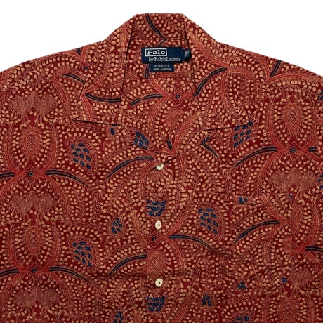 POLO RALPHLAUREN　"FORREST" OPEN COLLAR SHIRT