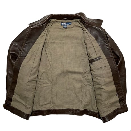 POLO RALPHLAUREN　"LEATHER" SWING TOP