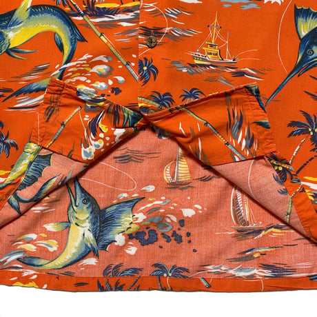POLO RALPHLAUREN　 "FISHING" ALOHA SHIRT (XXL)