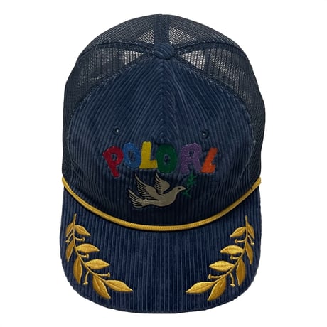POLO RALPHLAUREN　"LOVE&PEACE" CORDUROY MESH CAP