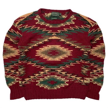 POLO COUNTRY RALPHLAUREN　"NATIVE PATTERN" SWEATER