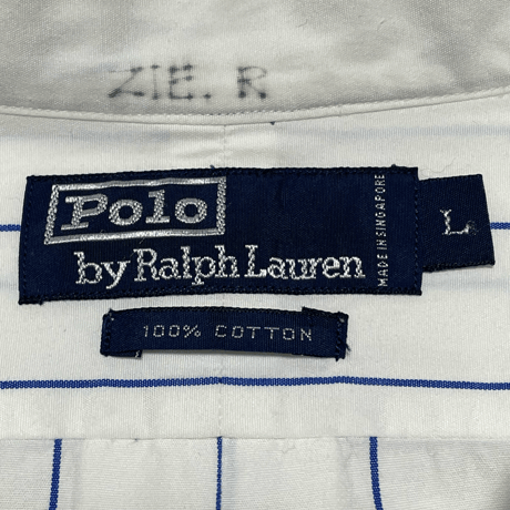 POLO RALPHLAUREN　"WING FOOT" STRIPE SHIRT