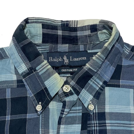RALPHLAUREN　"PATCH WORK" BUTTONDOWN SHIRT