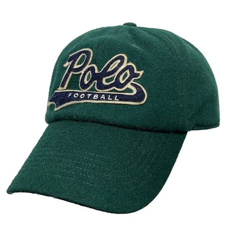 POLO RALPHLAUREN　"SCRIPT LOGO" MELTON BASEBALL CAP