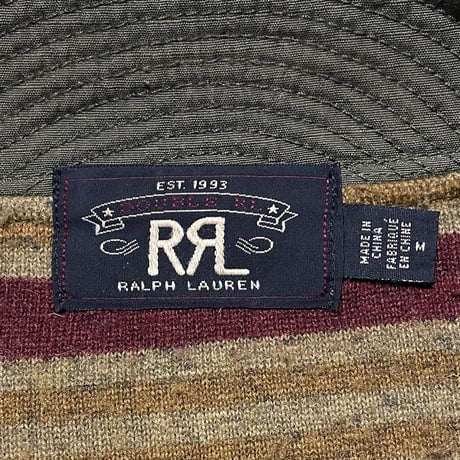 RRL RALPHLAUREN　"STRIPE" FLEECE JACKET