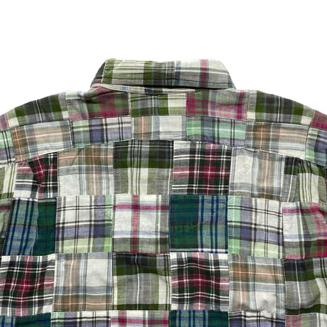 RALPHLAUREN　"PATCH WORK" BUTTON DOWN SHIRT