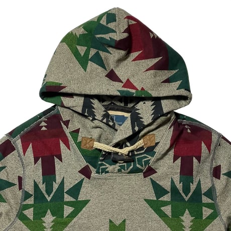 POLO RALPHLAUREN　"LEATHER ELBOW PATCH" HOODIE (NATIVE)
