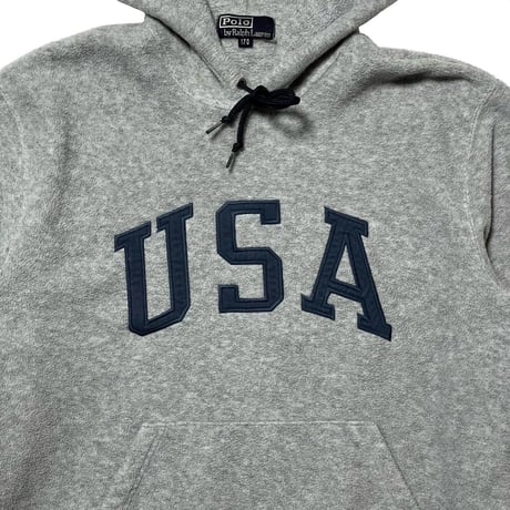 POLO RALPHLAUREN　"USA" FLEECE HOODIE.170