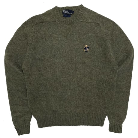 POLO RALPHLAUREN　"POLO BEAR" WOOL SWEATER