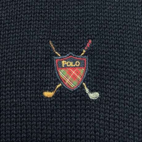 POLO GOLF RALPHLAUREN　"GOLF LOGO" VEST SWEATER