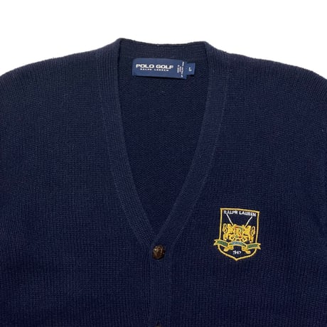 POLO GOLF RALPHLAUREN　"SHIELD LOGO" CARDIGAN