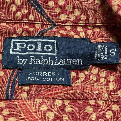 POLO RALPHLAUREN　"FORREST" OPEN COLLAR SHIRT
