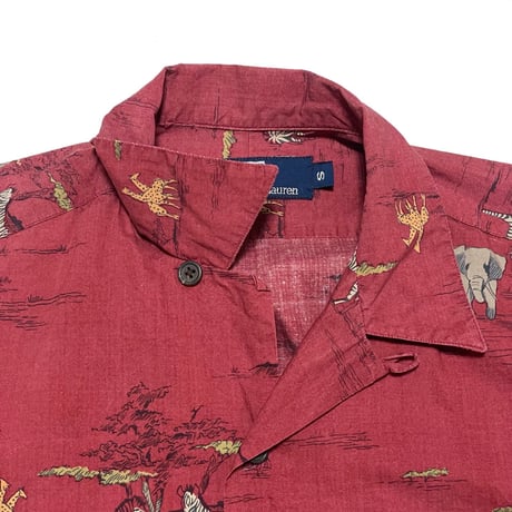 POLO RALPHLAUREN　"SAFARI" OPEN COLLAR SHIRT