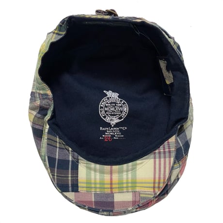 POLO RALPHLAUREN　"PATCH WORK" FLAT CAP (未使用品)
