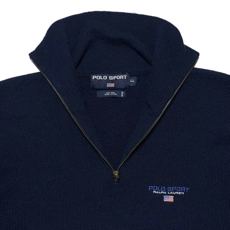 POLO SPORT RALPHLAUREN　"WOOL 100%" HARF-ZIP SWETER