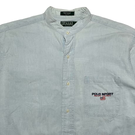 POLO RALPHLAUREN　"MADE IN USA" NOCOLLAR SHIRT