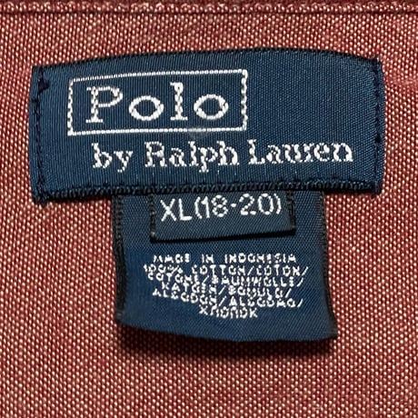POLO RALPHLAUREN　"BOYS SIZE" 2-POCKET SHIRT