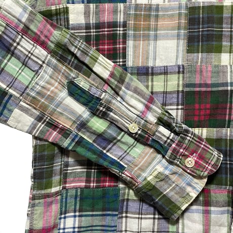 RALPHLAUREN　"PATCH WORK" BUTTON DOWN SHIRT