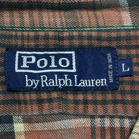 POLO RALPHLAUREN　"CHECK" FLANNEL SHIRT
