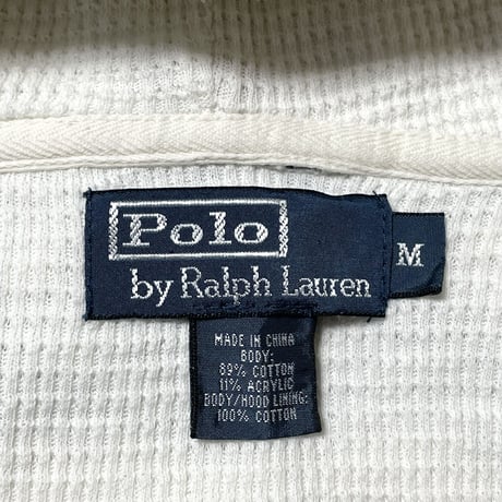 1POLO RALPHLAUREN　"THERMAL LINING" ZIP HOODIE