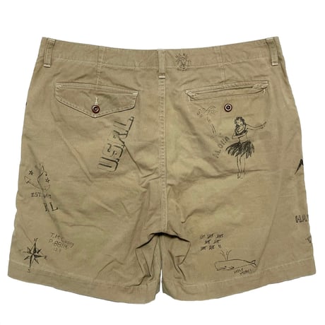 POLO RALPHLAUREN　"VINTAGE PRINTED" CARGO SHORTS