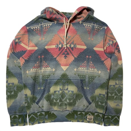 1POLO RALPHLAUREN　 "NATIVE" FLEECE HOODIE (M)
