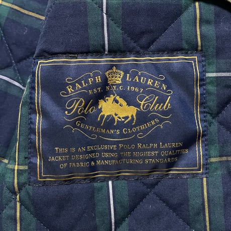 POLO RALPHLAUREN　"4-POCKET" QUILTING VEST