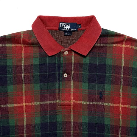 POLO RALPHLAUREN　"PLAID" POLO SHIRT/アメリカ製