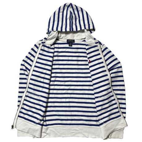 POLO RALPHLAUREN　"HORIZONTAL STRIPES" ZIP-UP HOODIE (BOYS)