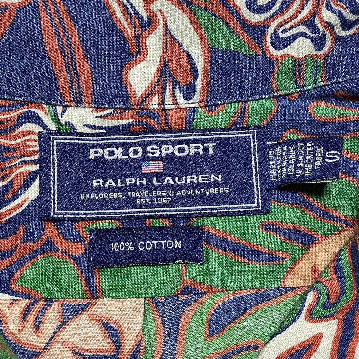 Aloha@Hawaiiワンピース✴︎POLO ✴︎RALPHLAUREN Polo Ralph Lauren Men's Blue Polo Hawaii Aloha Shirt Size