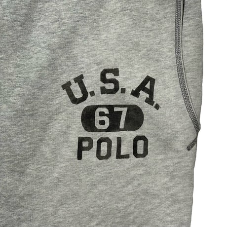 POLO RALPHLAUREN　"COLLEGE LOGO" SWEAT PANTS