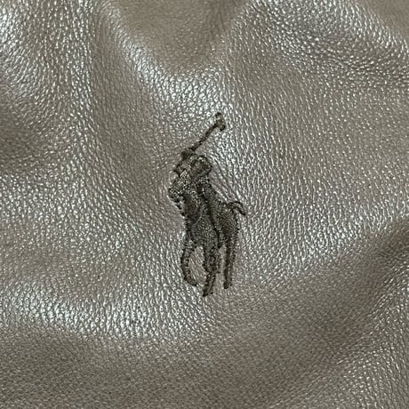 POLO RALPHLAUREN　"LEATHER" SWING TOP JACKET