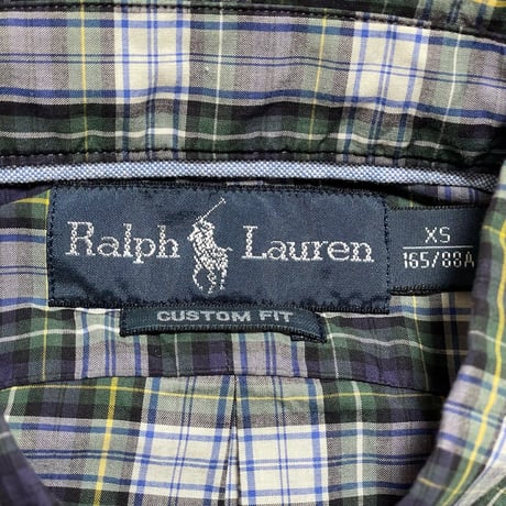 RALPHLAUREN　"GINGHAM CHECK" S/S SHIRT