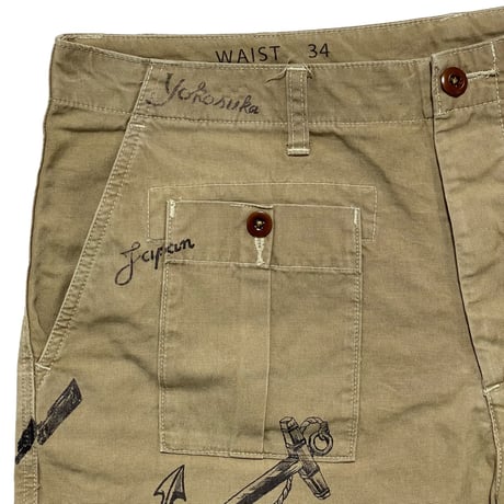 POLO RALPHLAUREN　"VINTAGE PRINTED" CARGO SHORTS