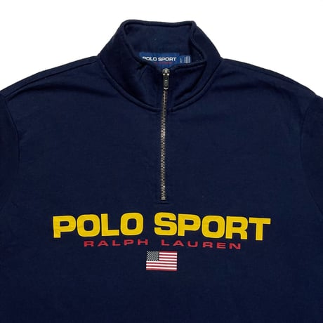 POLO SPORT RALPHLAUREN　"LOGO PRINTED" HARF-ZIP SWEAT