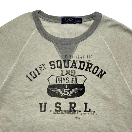 POLO RALPHLAUREN　"NATURAL SILVER GREY" SWEAT
