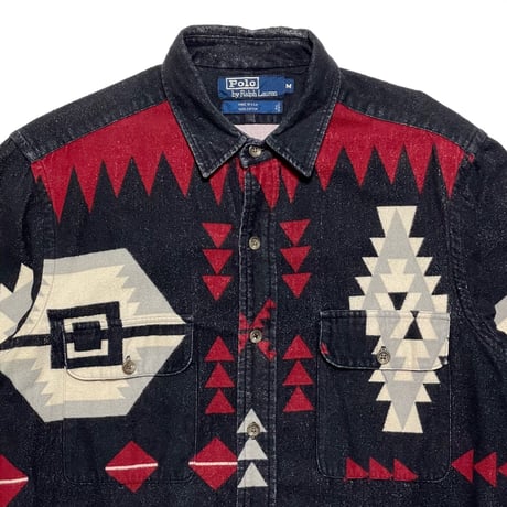 POLO RALPHLAUREN　"80s vintage" FLANNEL SHIRT.アメリカ製