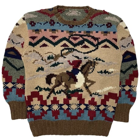 POLO RALPHLAUREN　"NATIVE PATTERN" SWEATER