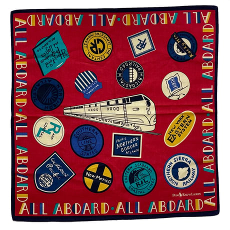 POLO RALPHLAUREN　"TRAVEL STICKER" BANDANA