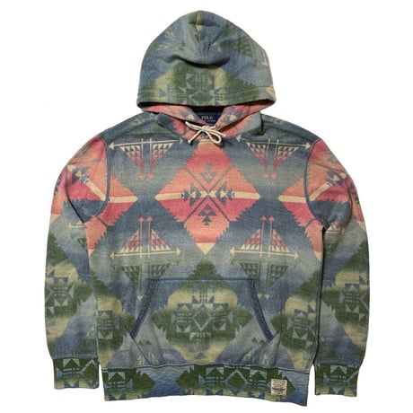 POLO RALPHLAUREN　"NATIVE" FLEECE HOODIE (L)